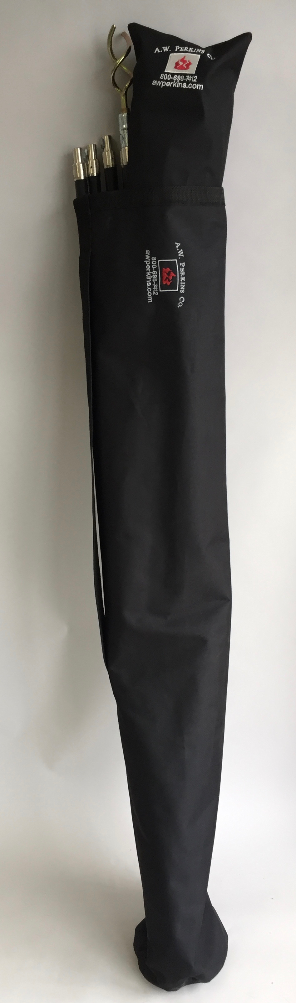 7605 5' open end Rod Caddy Carry Bag, ballistic nylon, carry strap, hang loop